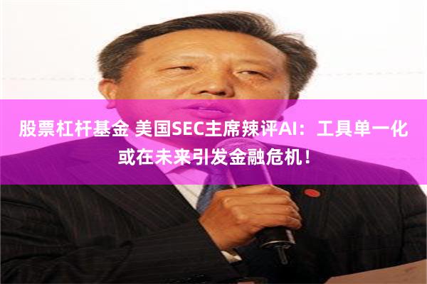 股票杠杆基金 美国SEC主席辣评AI：工具单一化或在未来引发金融危机！