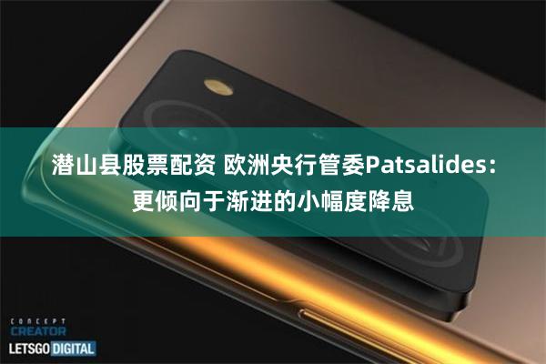 潜山县股票配资 欧洲央行管委Patsalides：更倾向于渐进的小幅度降息